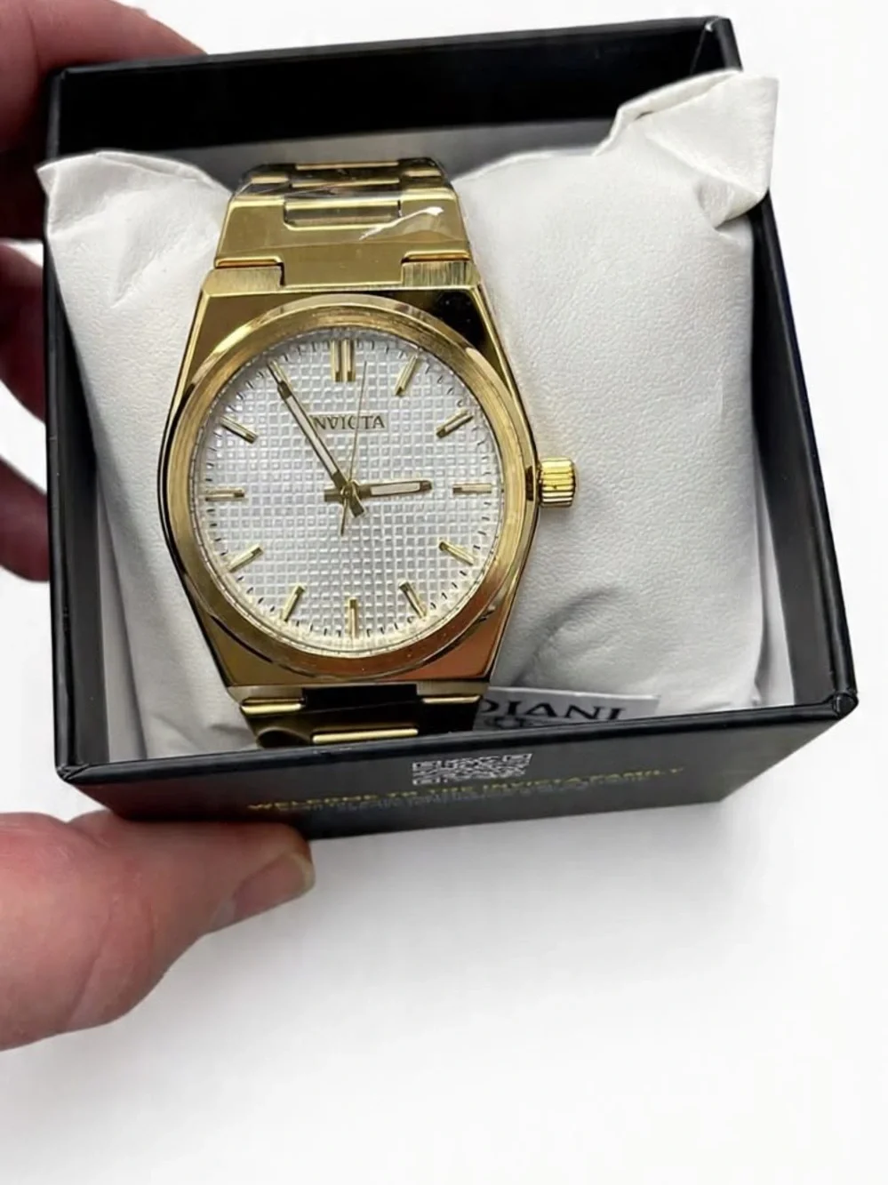 Invicta Celestial Gold-Tone Men’s Bracelet Watch - White Dial 40mm